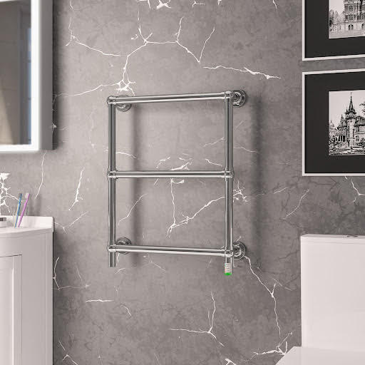 Solaro Kennet 700 x 600mm Electric Heated Towel Radiator  - Chrome