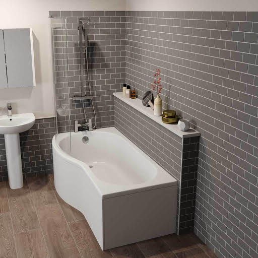 P Shape Shower Baths Plumbworld