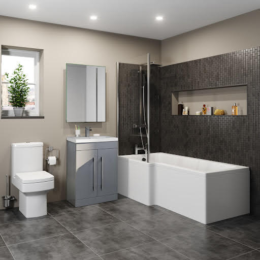 Grey Bathroom Suites Plumbworld