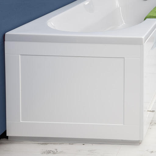Croydex Unfold N Fit White Bath Panel & Lockable End 660mm WB995022