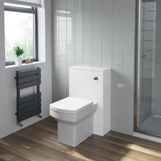 Artis White Gloss Concealed Cistern Unit & Royan Toilet - 500mm Width