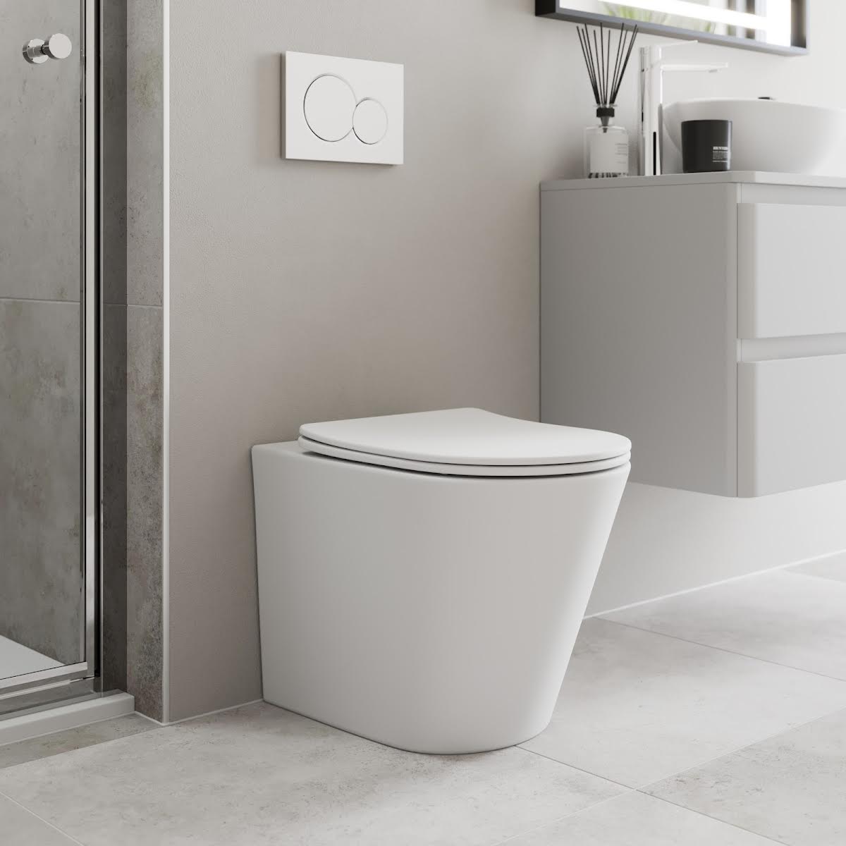 Affine Back to Wall Rimless Toilet & Soft Close Seat