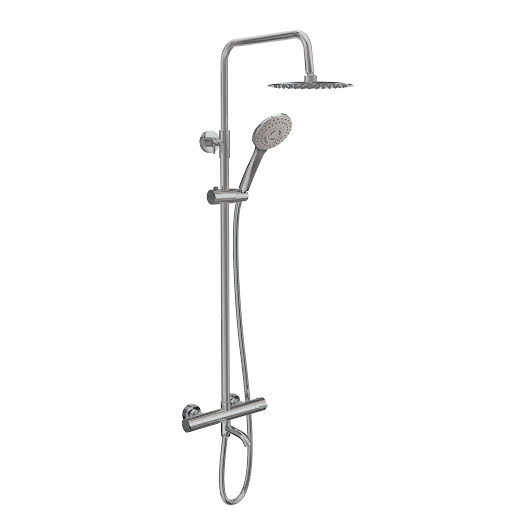 Merano Thermostatic Mixer Shower with Bath Filler and Round Drench