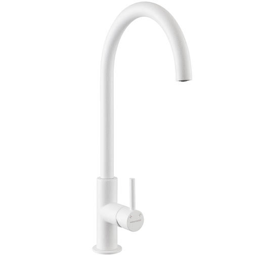 Rangemaster Igneous Kitchen Mixer Tap - White, Single Lever - TIGNSLCW