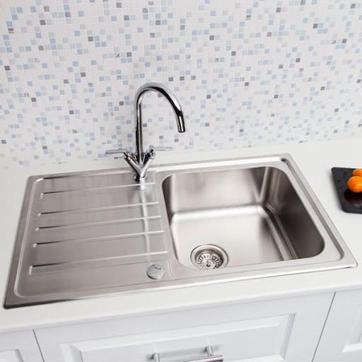 Sauber Inset Stainless Steel Kitchen Sink - Single Bowl