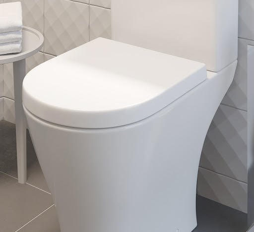 Ceramica Arles Soft Close D Shape White Toilet Seat