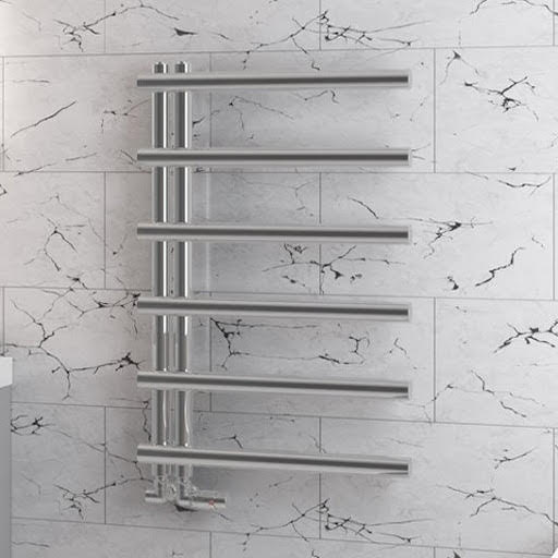Solaro Marlow E-Style 850 x 600mm Heated Towel Radiator - Chrome
