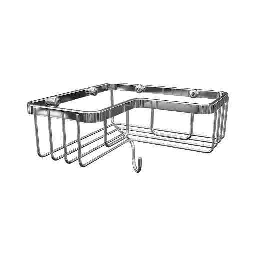 Cassellie Chrome Rust Free Corner Shower Caddy