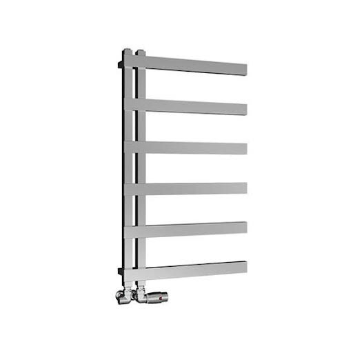 Solaro Platani 800 x 500mm Heated Towel Radiator - Chrome