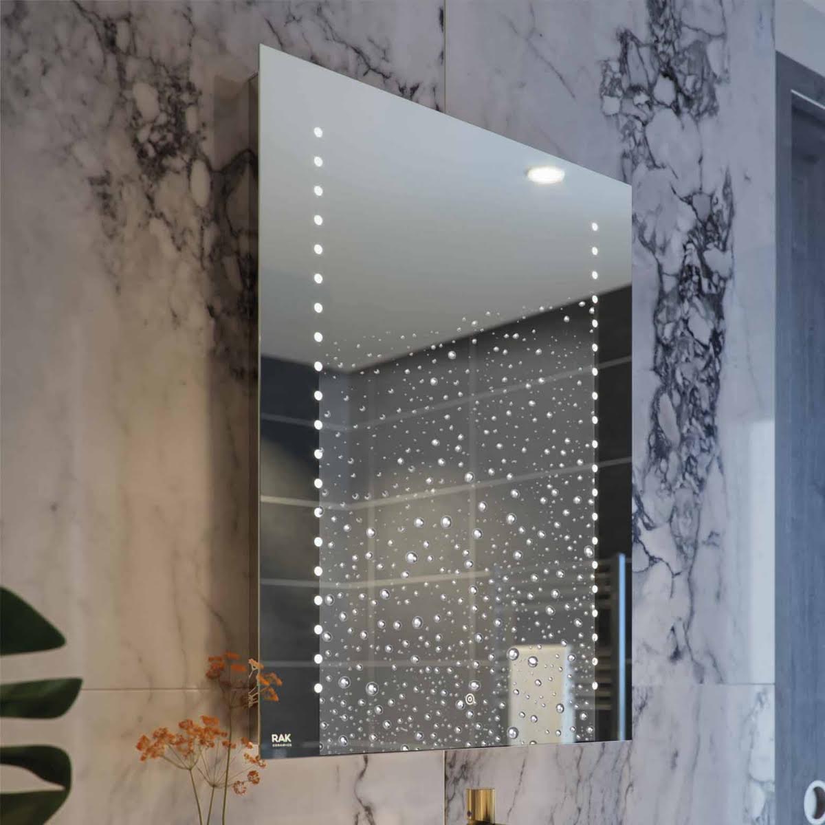 RAK Hestia LED Bathroom Mirror with Demister Pad and Shaver Socket 800 ...
