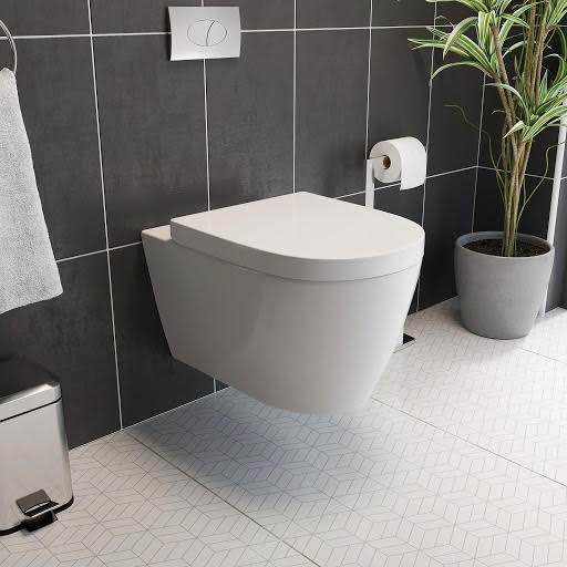 Affine Bordeaux Rimless Wall Hung Toilet & Soft Close Seat