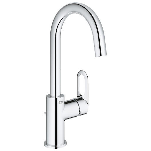 Grohe Start Loop High Rise Swan Neck Basin Mixer Tap with Pop Up Waste 23780000