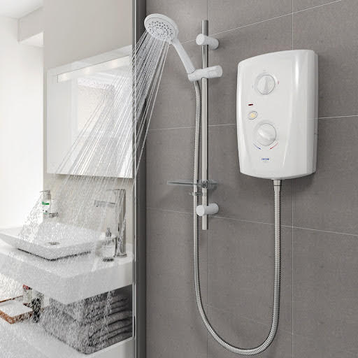 Triton T80 White & Chrome Pro Fit Electric Shower 10.5kW