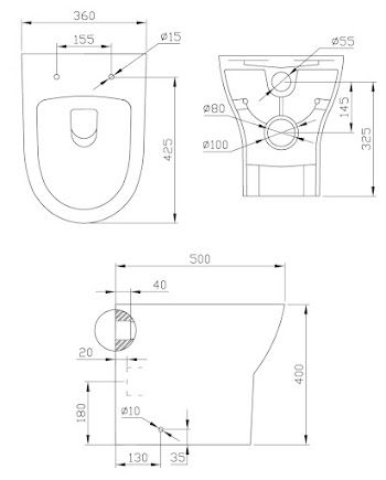 Modern Artis Toilet Soft Close Seat Back To Wall Cistern Furniture Unit White 21 width=350