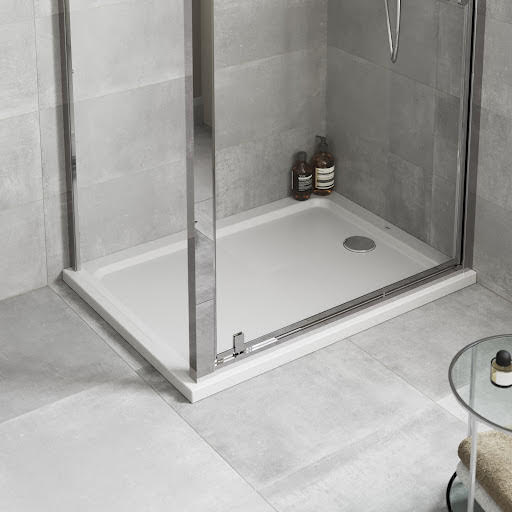 Mira Flight Safe Low Profile 1100 x 800mm Stone Resin Shower Tray with Waste 1.1697.013.AS
