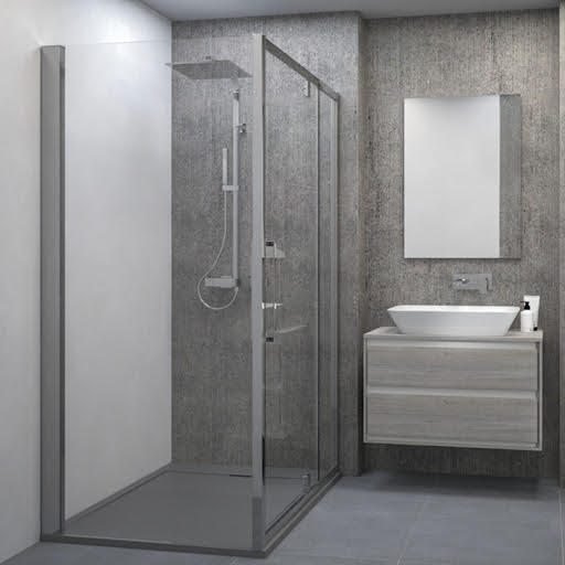 Ideal Standard i.life Ultra Flat S Non Slip Shower Tray 1000 x 700mm Concrete Grey - T5240FS