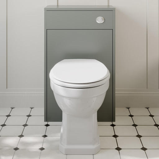 Park Lane Grey Traditional Back To Wall Toilet Unit Only 500mm