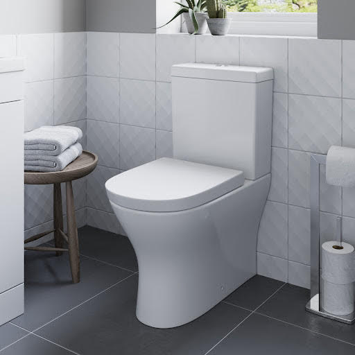 Ceramica Arles Close Coupled Back to Wall Rimless Toilet & Seat