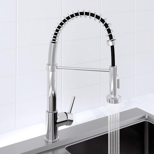 Sauber Kitchen Mixer Tap with Pull Out Spray Chrome