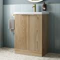 Artis Fluted Wood Bathroom Furniture