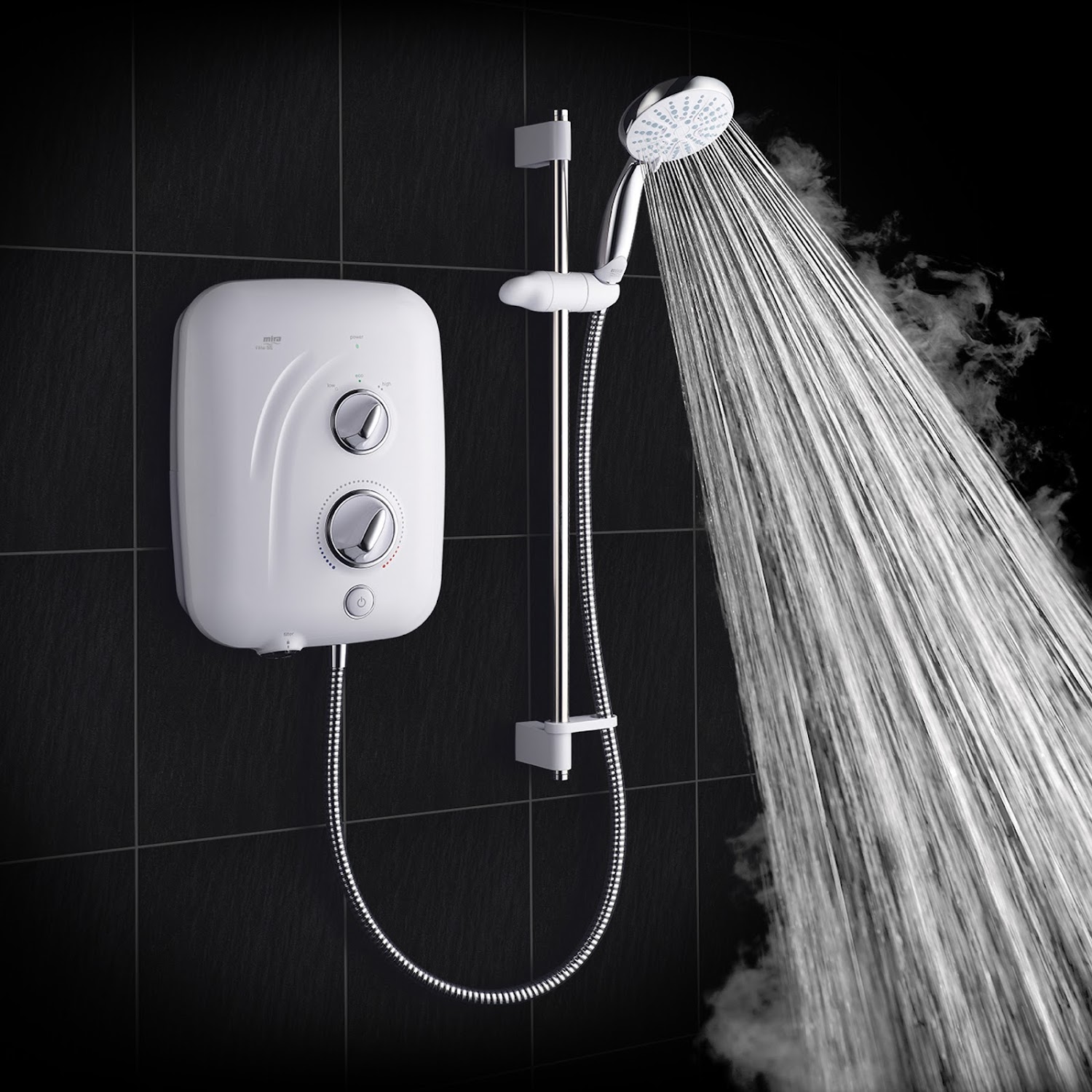 Mira Elite SE Pumped Electric 10.8kW White & Chrome Shower Model 1.1941