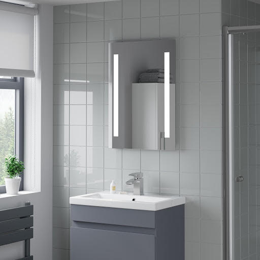 Artis Aqua LED Bathroom Mirror 500 x 700mm - Mains Power