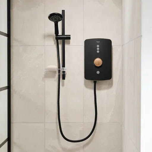 Triton Amala Electric Shower Matt Black & Brushed Copper 9.5kW