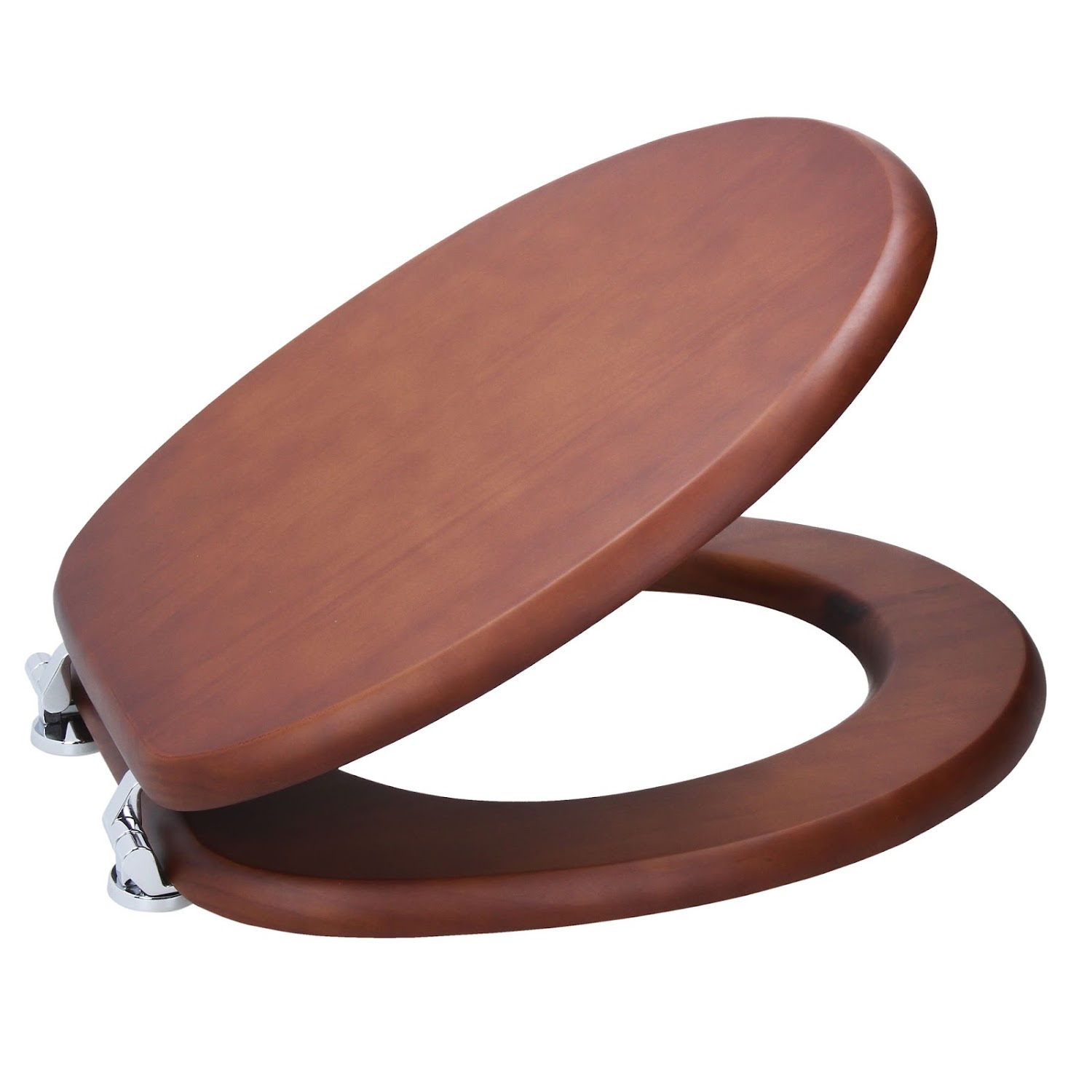 Luxury Heavy Duty Bathroom Dark Wooden Wood Toilet Seat Seats WC Bottom