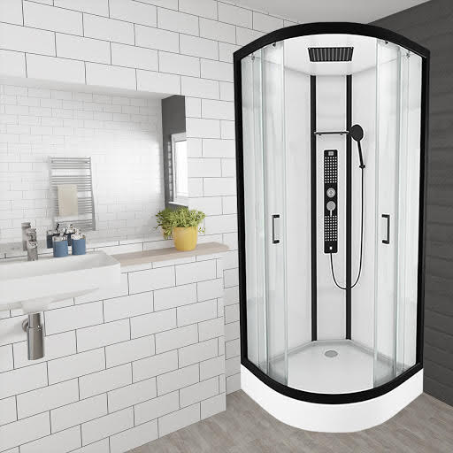 Insignia Quadrant Curved Edge Shower Bath Cabin 900 x 900mm MC90CQ