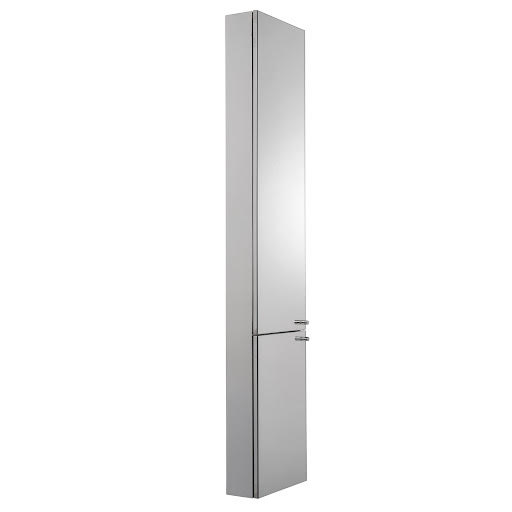 Croydex Nile Two Door Stainless Steel Tall Mirror Cabinet 300 x 1500mm - WC796005