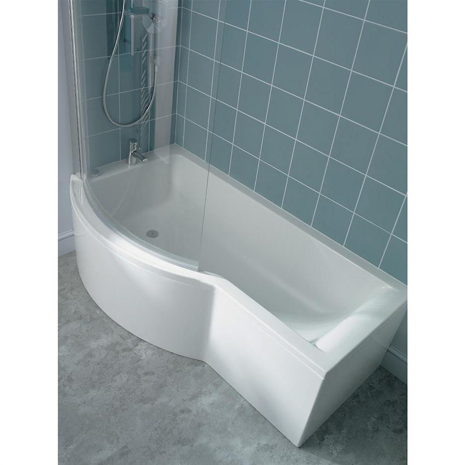 Ideal Standard Concept P Shower Bath 1700x900 Screen, Panels LH