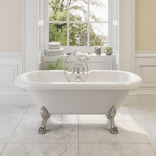 Park Lane Oxford Freestanding 1500 x 750mm Roll Top Bath With Dragon Feet
