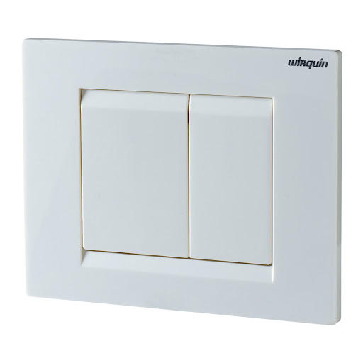 Wirquin Essential White Flush Plate