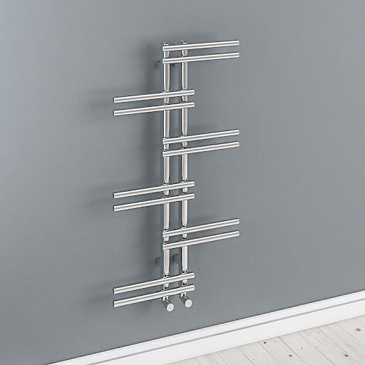 Solaro Pesaro 1005 x 500mm Heated Towel Radiator - Chrome