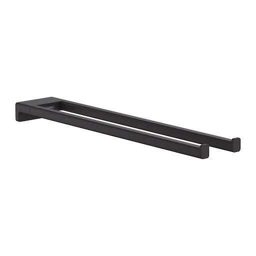 hansgrohe AddStoris Twin-Handle Towel Holder 445mm Matt Black - 41770670