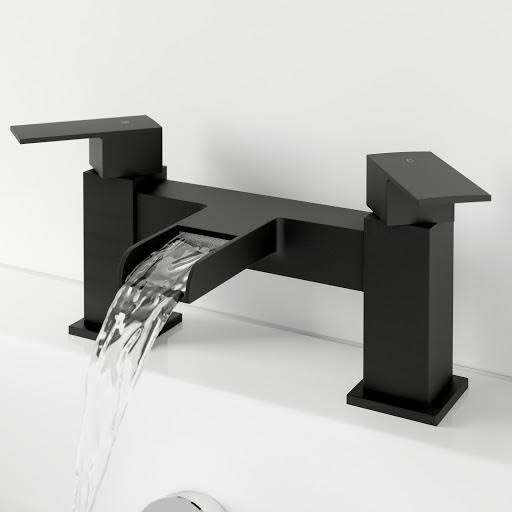 Architeckt Dakota Bath Mixer Waterfall Tap - Black Finish