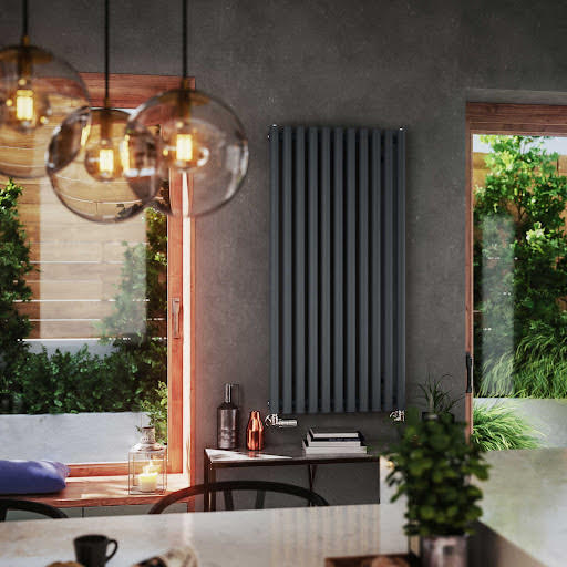 Terma Rolo Room Modern Grey Designer Radiator 1200 x 590 mm