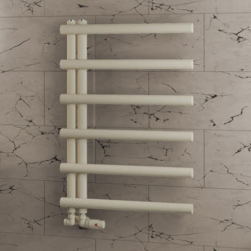 Solaro Marlow E-Style 850 x 600mm Heated Towel Radiator - Matt Cappuccino