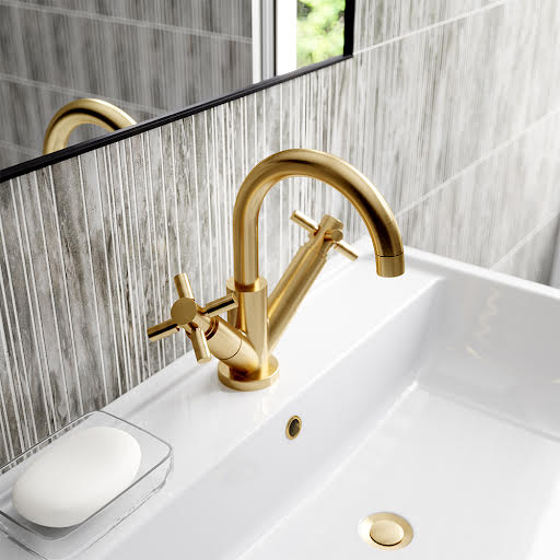 Hudson Reed Tec Brass Mono Basin Mixer