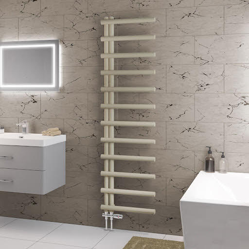 Solaro Marlow E-Style 1750 x 500mm Heated Towel Radiator - Matt Cappuccino