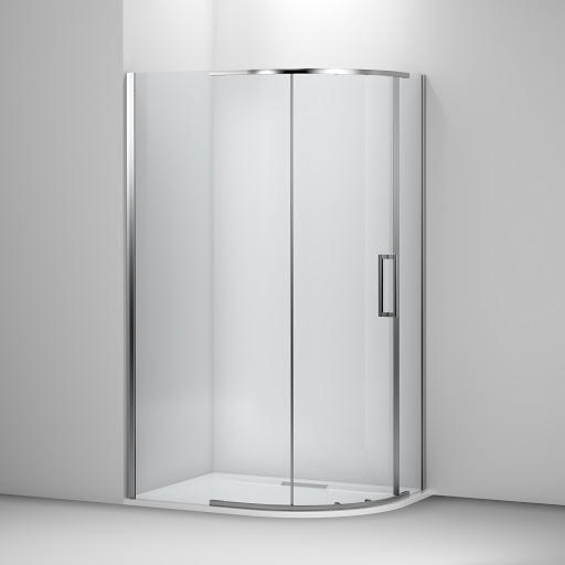 Mira Ascend Offset Quadrant Frameless Shower Enclosure 1000 x 800