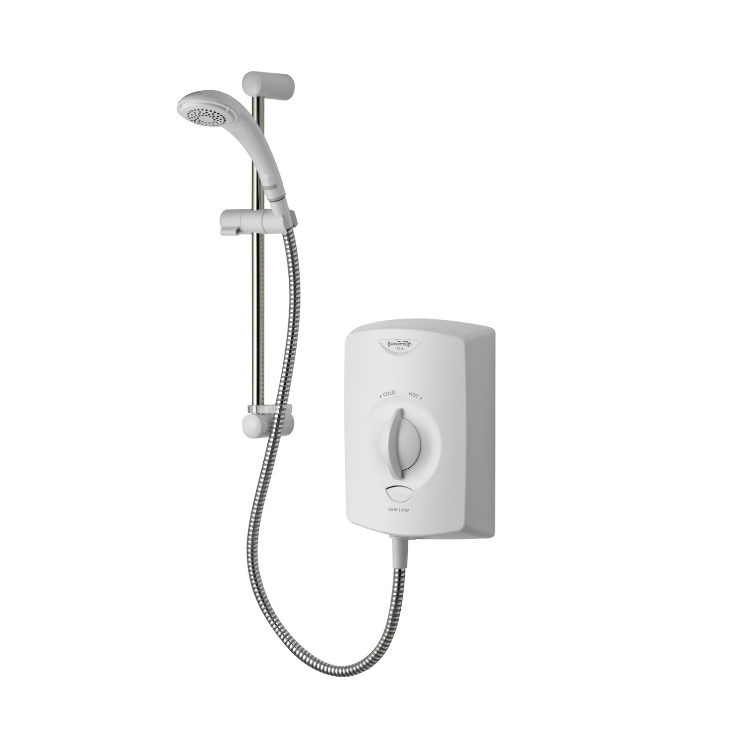 Gainsborough 8.5kW SE Electric Shower White & Chrome Single Spray