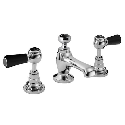 Hudson Reed Topaz Chrome Basin Mixer – 3 Tap Hole