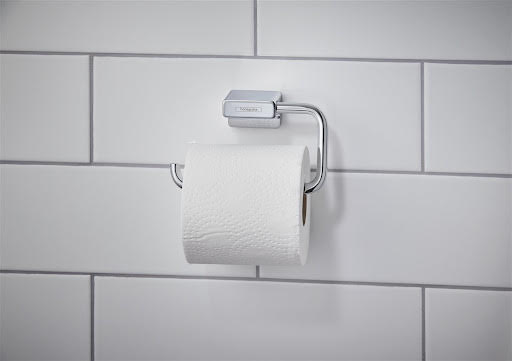 Photos - Toilet Paper Holder Hansgrohe AddStoris Toilet Roll Holder Chrome - 41771000 HG41771000 