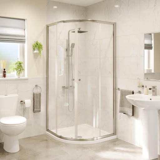 Hydrolux Quadrant Shower Enclosure 900mm with Non Slip Tray and Waste - 4mm