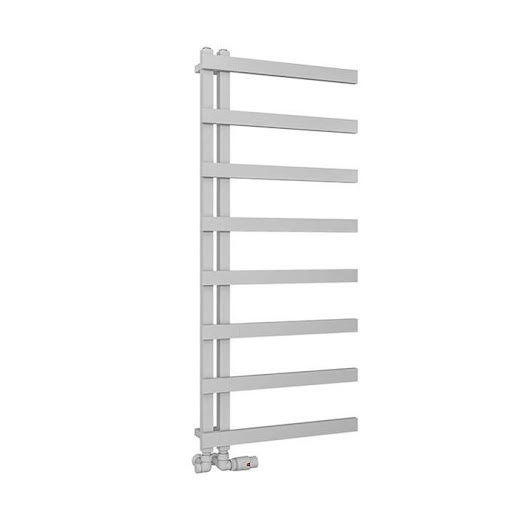 Solaro Platani 1150 x 500mm Heated Towel Radiator - Matt Grey