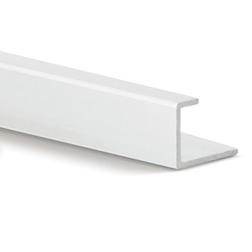 Starline Bathroom Wall Panel Aluminium Edge Trim White 2.4m