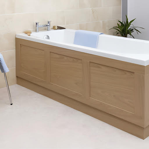 Ceramica Wooden Oak Bath Panel - 1700mm