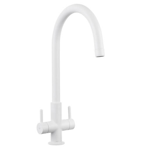 Rangemaster Igneous Kitchen Mixer Tap - White, Dual Lever - TIGNDLCW