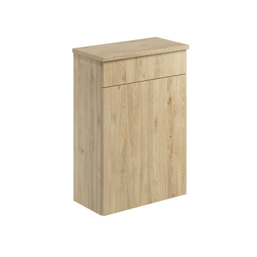 Scudo Aubrey Davos Oak Back to Wall Toilet Unit Only 500mm